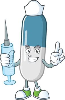 Vitamin pills Cartoon character vector