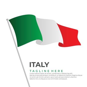 Template vector Italy flag modern design
