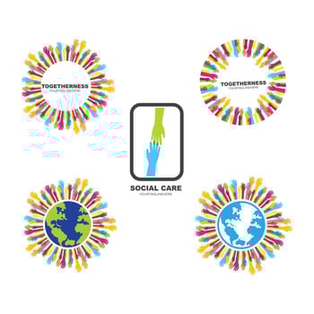 Hand care vector icon illustration design