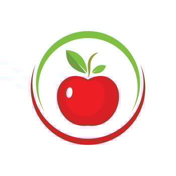Apple logo icon vector illustration design