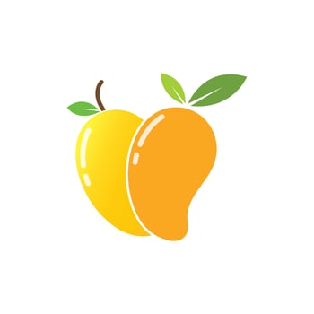 mango fruit vector illustration logo