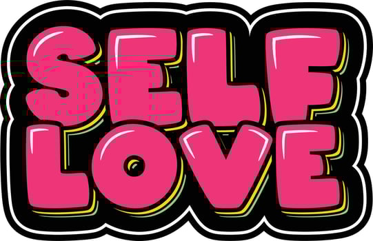 Self Love Lettering Vector