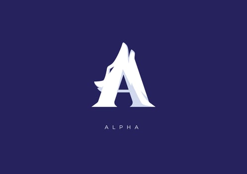 ALPHA MONOGRAM, VECTOR LOGO