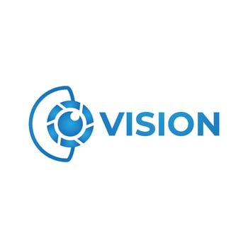 Vector vision logo concept, eye design template