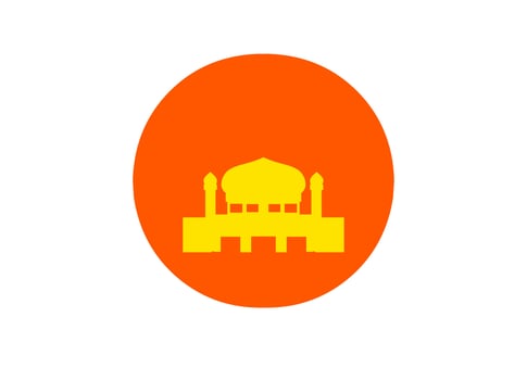 mosque illustration, mosque icon with elegant concept, perfect for ramadan design vector