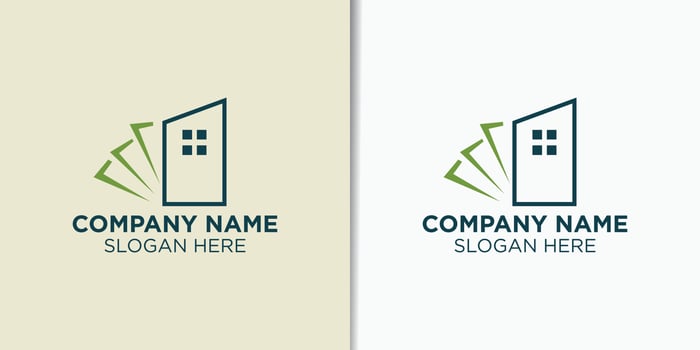 buying and selling houses logo design vector, building logo template vector