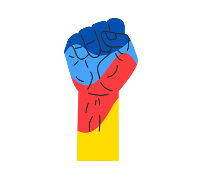 World autism awareness day. Colorful puzzle hand design sign. Symbol of autism. Medical flat illustration. Healthcare png