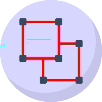 Object Ungroup Vector Icon Design