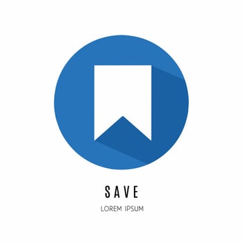 Save icon logo in flat. Logo for business. Stock vector. vector