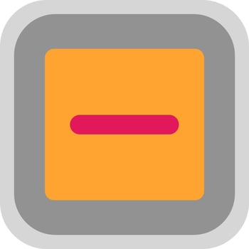 Minus Square Vector Icon Design