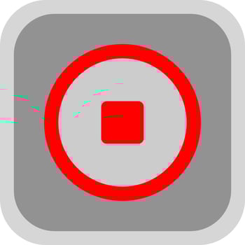 Stop Vector Icon Design
