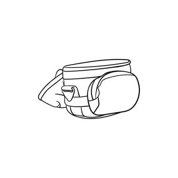 Bag trip simple line modern creative design vector