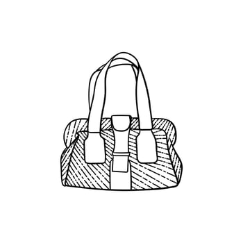Accesories woman bag beauty vintage art design vector