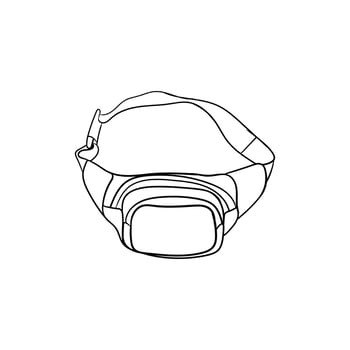 Simple bag line illustration creative design vector