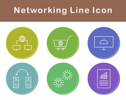 Networking Vector Icon Set