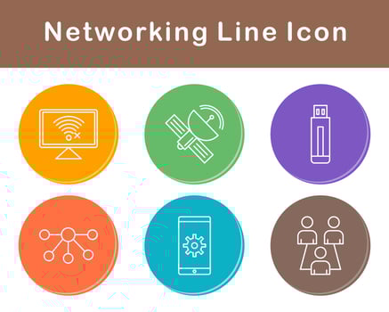 Networking Vector Icon Set