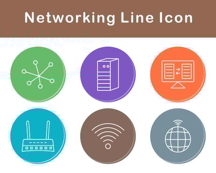 Networking Vector Icon Set