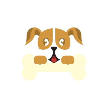 Dog logo vector design icon