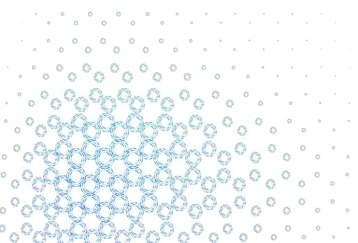 Light blue, green vector template with circles.