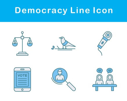 Democracy Vector Icon Set