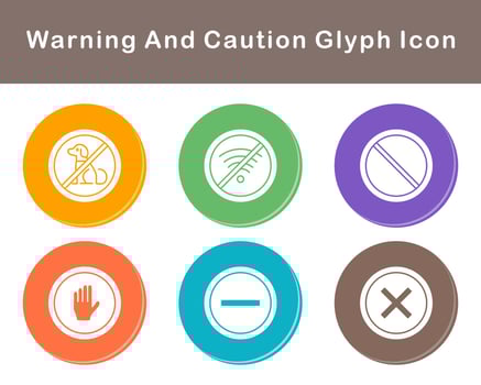 Warning And Caution Vector Icon Set