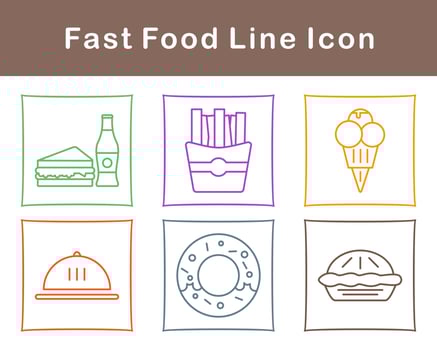 Fast Food Vector Icon Set