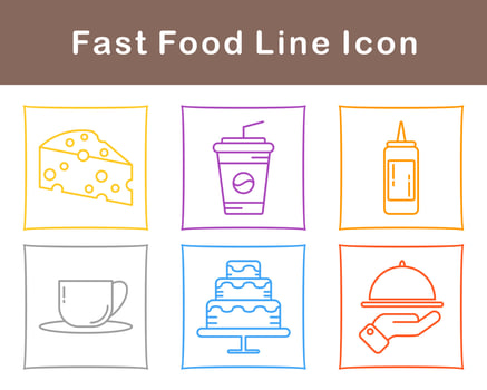 Fast Food Vector Icon Set