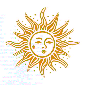 Sun Simple Icon. Vector Illustration  EPS10