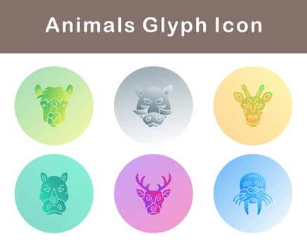 Animals Vector Icon Set