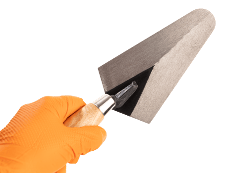 Hand Holding  a Trowel isolated png