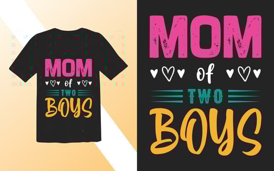 Mother's Day T Shirt Design, T-Shirt Design, Mother s day t shirt illustration Free Vector