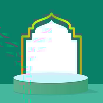 Islamic Ramadan themed greeting card template vector illustration, perfect for advertising, social media, banner background needs.