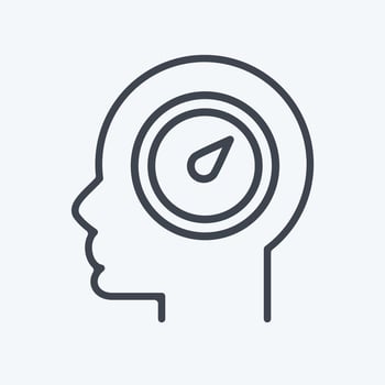 Icon Willpower. related to Psychology Personality symbol. simple design editable. simple illustration vector