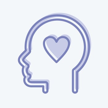 Icon Kindness. related to Psychology Personality symbol. simple design editable. simple illustration vector