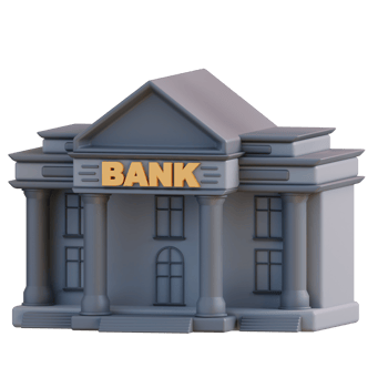 3d Illustration of a bank building png