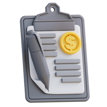 3d illustration of financial portfolio png