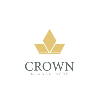 Modern Crown Logo Template. Crown icon Luxury Design Vector