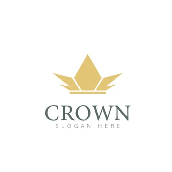 Modern Crown Logo Template. Crown icon Luxury Design Vector