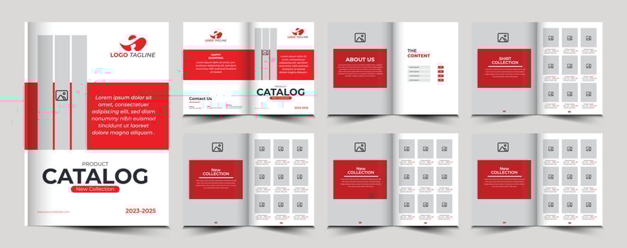 Product catalog or catalogue template design vector