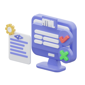 3d HTML illustration png