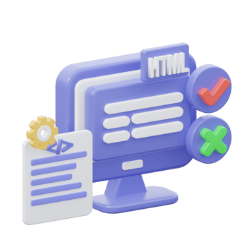 3d HTML illustration png