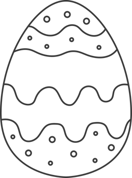 Easter egg for coloring, Happy Easter Day. png