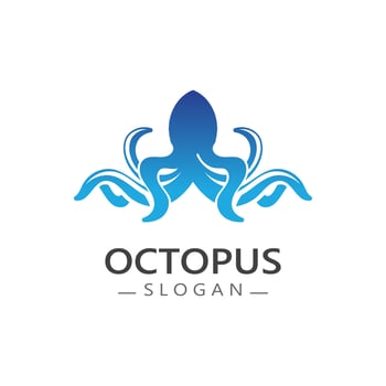 Octopus logo image design icon illustration animal vector