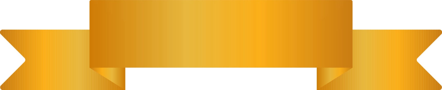 Golden ribbon banner.Vector gold ribbon. Vector icon