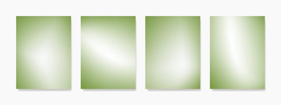 This stunning white wall art is mixed with a gradient of green tones, creating a minimalistic background that beautifully complements brochures, cards, wallpapers, posters, and room decor. vector