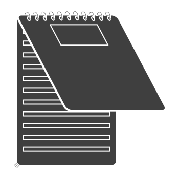 Notebook Stationary Collection Tools Black Theme png