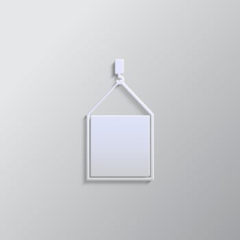 lift, sonstruction material paper style icon. Grey color vector background- Paper style vector icon.