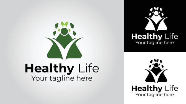 Healthy Life Business Vector Logo Deisgn