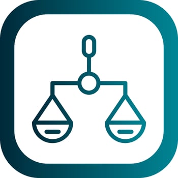 Balance Scale Vector Icon Design