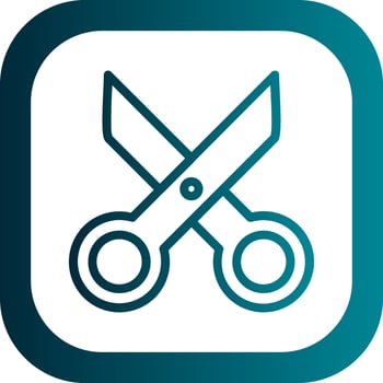 Cut Vector Icon Design